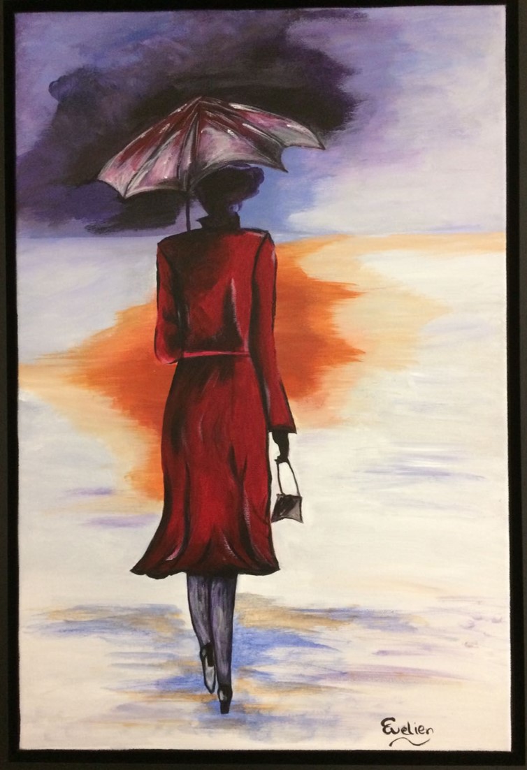 Lady in red